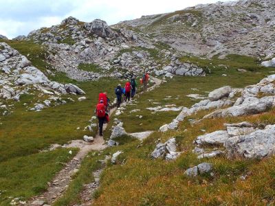 011-Auf der Bergwanderung zur Agostini-Huette
